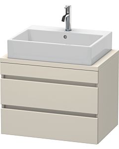 Duravit DuraStyle Waschtisch-Unterschrank DS530609191 70 x 47,8 cm, taupe, für Konsole, 2 Schubkästen
