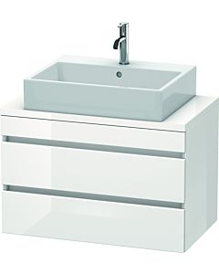 Duravit DuraStyle vanity unit DS530702218 80 x 47.8 cm, white high gloss / white matt, for console, 2 drawers