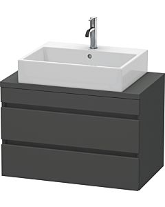 Duravit DuraStyle vasque DS530704949 80 x 47,8 cm, graphite mat, pour console, 2 tiroirs