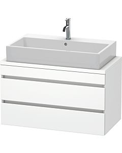 Duravit DuraStyle Waschtisch-Unterschrank DS530801818 90 x 47,8 cm, weiß matt, für Konsole, 2 Schubkästen