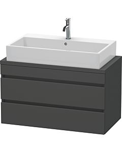Duravit DuraStyle vanity unit DS530804949 90 x 47.8 cm, matt graphite, for console, 2 drawers