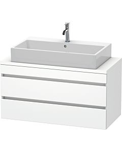 Duravit DuraStyle Waschtisch-Unterschrank DS530901818 100 x 47,8 cm, weiß matt, für Konsole, 2 Schubkästen
