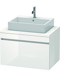 Duravit DuraStyle vanity unit DS531201843 80 x 54.8 cm, matt white / matt basalt, for console, 2000 pull-out