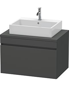 Duravit DuraStyle vasque match0 DS531204949 80 x 54,8 cm, graphite mat, pour console, coulissant 2000