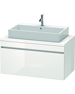 Duravit DuraStyle Waschtisch-Unterschrank DS531402218 100 x 54,8 cm, weiß hochglanz/weiß matt, für Konsole, 1 Auszug