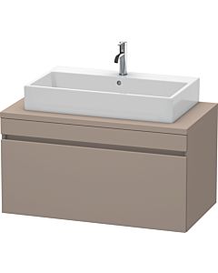 Duravit DuraStyle vanity unit DS531404343 100 x 54.8 cm, basalt matt, for console, 2000 pull-out