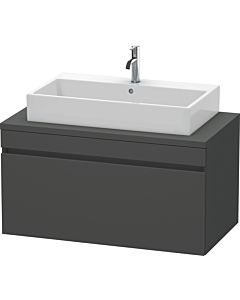 Duravit DuraStyle vasque match0 DS531404949 100 x 54,8 cm, graphite mat, pour console, coulissant 2000