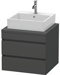 Duravit DuraStyle Waschtisch-Unterschrank DS531504949 60 x 54,8 cm, graphit matt, für Konsole, 2 Schubkästen