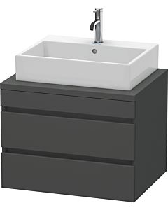 Duravit DuraStyle vanity unit DS531604949 70 x 54.8 cm, matt graphite, for console, 2 drawers