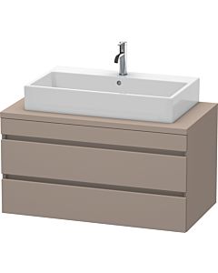 Duravit DuraStyle Waschtisch-Unterschrank DS531904343 100 x 54,8 cm, basalt matt, für Konsole, 2 Schubkästen