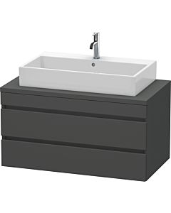 Duravit DuraStyle vasque DS531904949 100 x 54,8 cm, graphite mat, pour console, 2 tiroirs