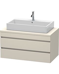 Duravit DuraStyle Waschtisch-Unterschrank DS531909191 100 x 54,8 cm, taupe, für Konsole, 2 Schubkästen