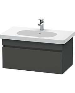 Duravit DuraStyle vanity unit DS638404949 80 x 45.3 cm, matt graphite, 2000 pull-out, wall-hung