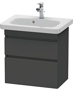 Duravit DuraStyle Waschtisch-Unterschrank DS647904949 58 x 36,8 cm, graphit matt, 2 Schubkästen, wandhängend