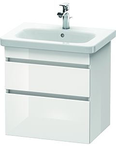 Duravit DuraStyle vasque DS648001843 58 x 44,8 cm, blanc mat / basalte mat, 2 tiroirs, suspendu