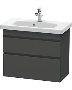 Duravit DuraStyle Waschtisch-Unterschrank DS649904949 73 x 36,8 cm, graphit matt, 2 Schubkästen, wandhängend