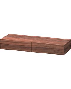 Duravit DuraStyle Schubkastenablage DS827107979 120 x 44 cm, 2 Schubkästen, nussbaum natur, mit Konsolenträger