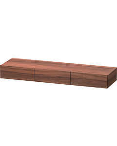 Duravit DuraStyle Schubkastenablage DS827207979 150 x 44 cm, 3 Schubkästen, nussbaum natur, mit Konsolenträger
