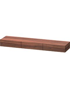 Duravit DuraStyle drawer shelf DS827307979 180 x 44 cm, 3 drawers, natural walnut, with console support