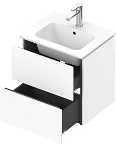 L-Cube Duravit vasque LC621801818 52x39,1x55cm, 2 tiroirs, blanc , match2 mat