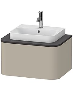 Duravit Happy D.2 Plus Waschtisch-Unterschrank HP494006060 65x48cm, für Konsole, 1 Auszug, taupe seidenmatt
