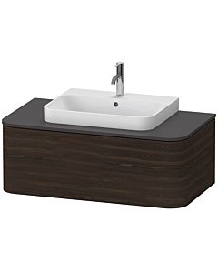Duravit Happy D.2 Plus vanity unit HP494106969 100x55cm, for console, 2000 pull-out, for Aufsatzbecken , brushed walnut