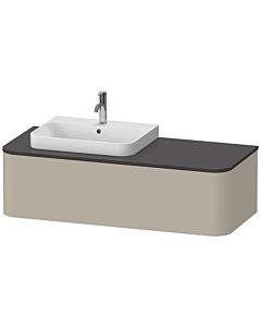 Duravit Happy D.2 HP4942L6060 35,4 x 130 x 55 cm, coulissant 2000 , pour Aufsatzbecken , gauche, Aufsatzbecken taupe