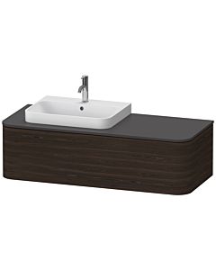 Duravit Happy D.2 HP4942L6969 35,4 x 130 x 55 cm, coulissant 2000 , pour Aufsatzbecken , gauche, noyer brossé