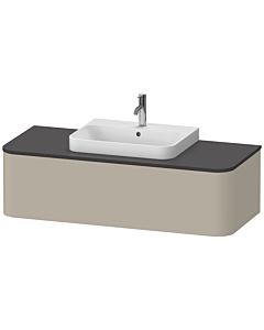 Duravit Happy D.2 HP4942M6060 35,4 x 130 x 55 cm, coulissant 2000 , pour Aufsatzbecken , milieu, taupe Aufsatzbecken mat