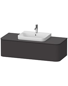 Duravit Happy D.2 HP4942M8080 35,4 x 130 x 55 cm, coulissant 2000 , pour Aufsatzbecken , milieu, graphite supermatt