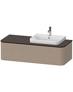 Duravit Happy D.2 Plus vanity unit HP4942R7575 130x55cm, 2000 pull-out, for Aufsatzbecken , basin right, linen
