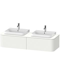 Duravit Happy D.2 Waschtisch-Unterschrank HP4946B3636 35,4 x 160 x 55 cm, 2 Auszüge, für Aufsatzbecken, beidseitig, weiß seidenmatt