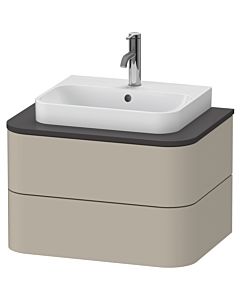 Duravit Happy D.2 Plus vanity unit HP496006060 65x48cm, for console, 2 drawers, taupe satin finish