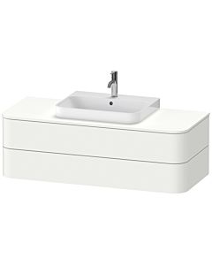 Duravit Happy D.2 Waschtisch-Unterschrank HP496203636 40,8 x 130 x 55 cm, 2 Schubkästen, für Möbelwaschtisch, weiß seidenmatt