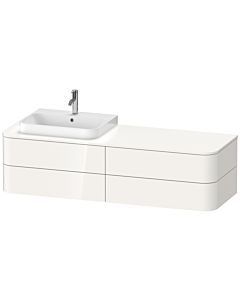Duravit Happy D.2 Duravit Happy D.2 HP4963L2222 40.8 x 160 x 55 cm, 4 drawers, for furniture washbasin, left, white high gloss