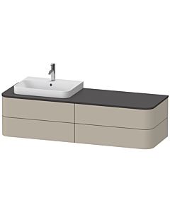 Duravit Happy D.2 Duravit Happy D.2 HP4963L6060 40.8 x 160 x 55 cm, 4 drawers, for furniture washbasin, left, taupe satin finish