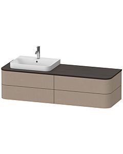 Duravit Happy D.2 Duravit Happy D.2 HP4963L7575 40.8 x 160 x 55 cm, 4 drawers, for furniture washbasin, left, linen