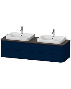 Duravit Happy D.2 Duravit match0 HP4964B9898 40,8 x 160 x 55 cm, 4 tiroirs, pour meuble vasque, double face, finition bleu nuit satiné
