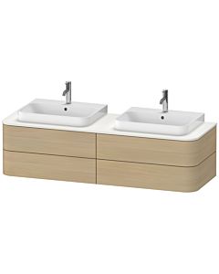 Duravit Happy D.2 Plus meuble sous-lavabo HP4974B7171 160x55cm, pour console, 4 tiroirs, pour Aufsatzbecken , des deux côtés, chêne méditerranéen