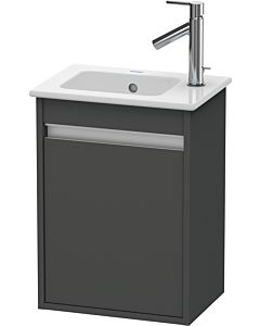 Ketho Duravit vasque KT6417L4949 40x28,5x55cm, suspendu, porte à gauche, graphite mat
