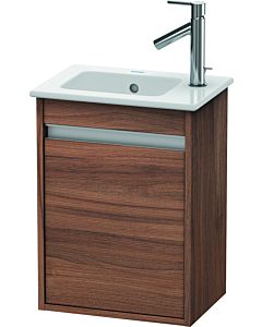 Ketho Duravit vasque KT6417L7979 40x28,5x55cm, suspendu, porte à gauche, noyer naturel