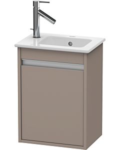 Ketho Duravit vasque KT6417R4343 40x28,5x55cm, suspendu, porte à droite, basalte mat