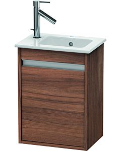 Ketho Duravit vasque KT6417R7979 40x28,5x55cm, suspendu, porte à droite, noyer naturel