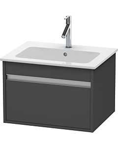 Duravit Ketho Waschtisch-Unterschrank KT641804949 60 x 47,5 cm, graphit matt, 1 Auszug, wandhängend
