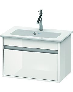 Ketho Duravit vasque KT642202222 60 x 38,5 cm, blanc brillant, 2000 coulissant, suspendu