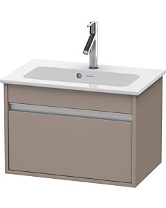 Duravit Ketho Waschtisch-Unterschrank KT642204343 60 x 38,5 cm, basalt matt, 1 Auszug, wandhängend