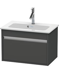 Duravit Ketho vanity unit KT642204949 60 x 38.5 cm, matt graphite, 2000 pull-out, wall-hung
