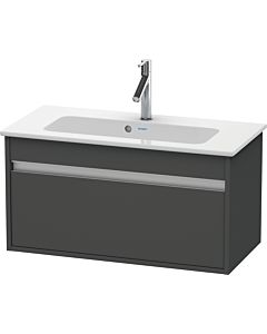 Duravit Ketho Waschtisch-Unterschrank KT642304949 80 x 38,5 cm, graphit matt, 1 Auszug, wandhängend