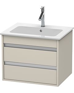 Duravit Ketho vanity unit KT642809191 60 x 47.5 cm, Taupe , 2 drawers, wall-hung