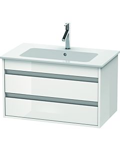 Duravit Ketho vanity unit KT642902222 80 x 47.5 cm, white high gloss, 2 drawers, wall-hung